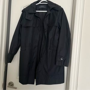 Zara Navy Blue Long Coat (Size L)